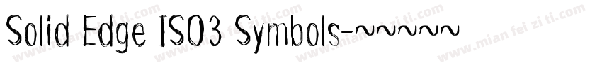 Solid Edge ISO3 Symbols字体转换